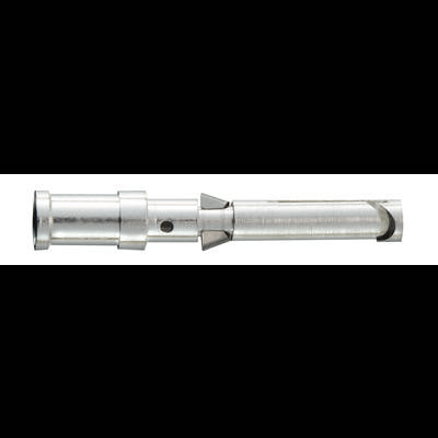 Metal wall plug with a cylindrical shaft and tapered end; used for anchoring in walls or ceilings to provide enhanced stability.