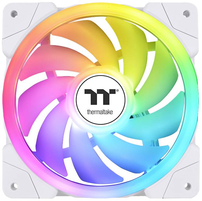 Thermaltake CL-F169-PL12SW-A PC fan White (W x H x D) 120 x 120 x 25 mm incl. LED lighting