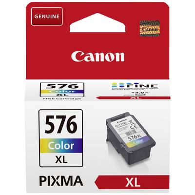 Canon PIXMA 576 XL Colour Ink Cartridge in Packaging, suitable for printers, guaranteed high yield and print quality.