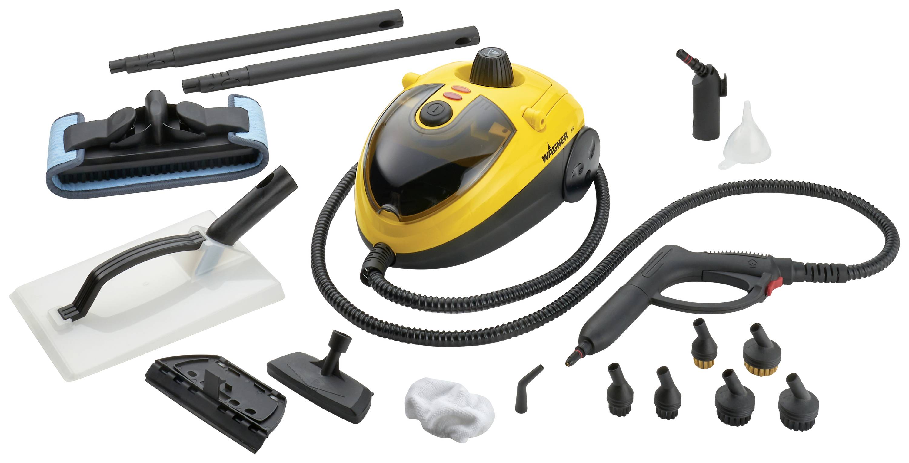 Wagner Power Steamer 915e EU Steam cleaner 2452622 1500 W Yellow, Black