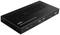 Lindy Black 4K 30 HDMI & USB over IP Decoder. Device is slim with ventilation slots, two USB ports and indicator lights.
