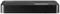 Flat, black HDMI switch with a button in the top right corner, for switching between two HDMI sources.