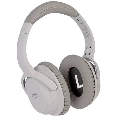 LINDY LH500XW Hi-Fi  Over-ear headphones Bluetooth® (1075101) Stereo Grey Noise cancelling 