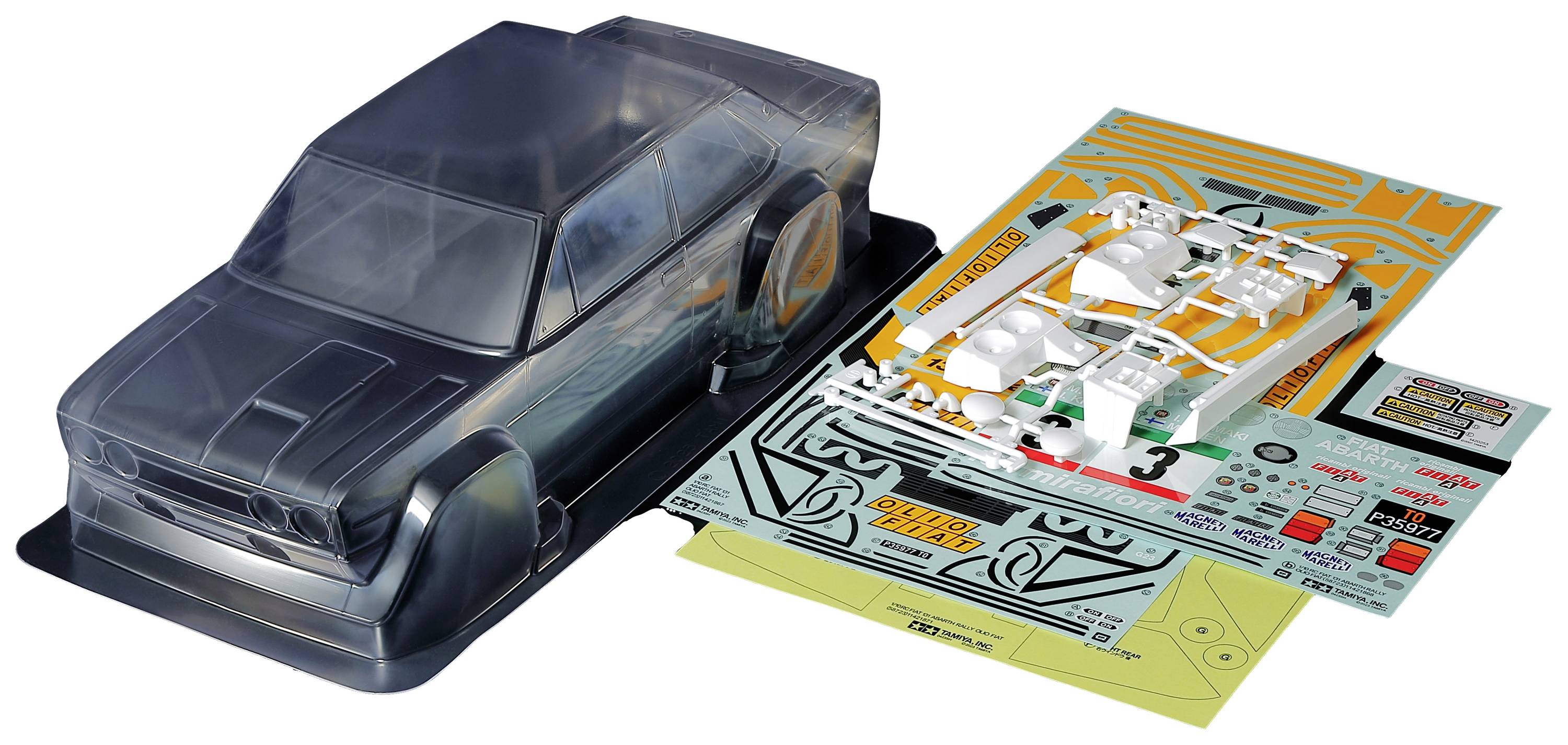 Tamiya 300051710 1:10 Car body Fiat 131 Abarth OF Rally Unpainted