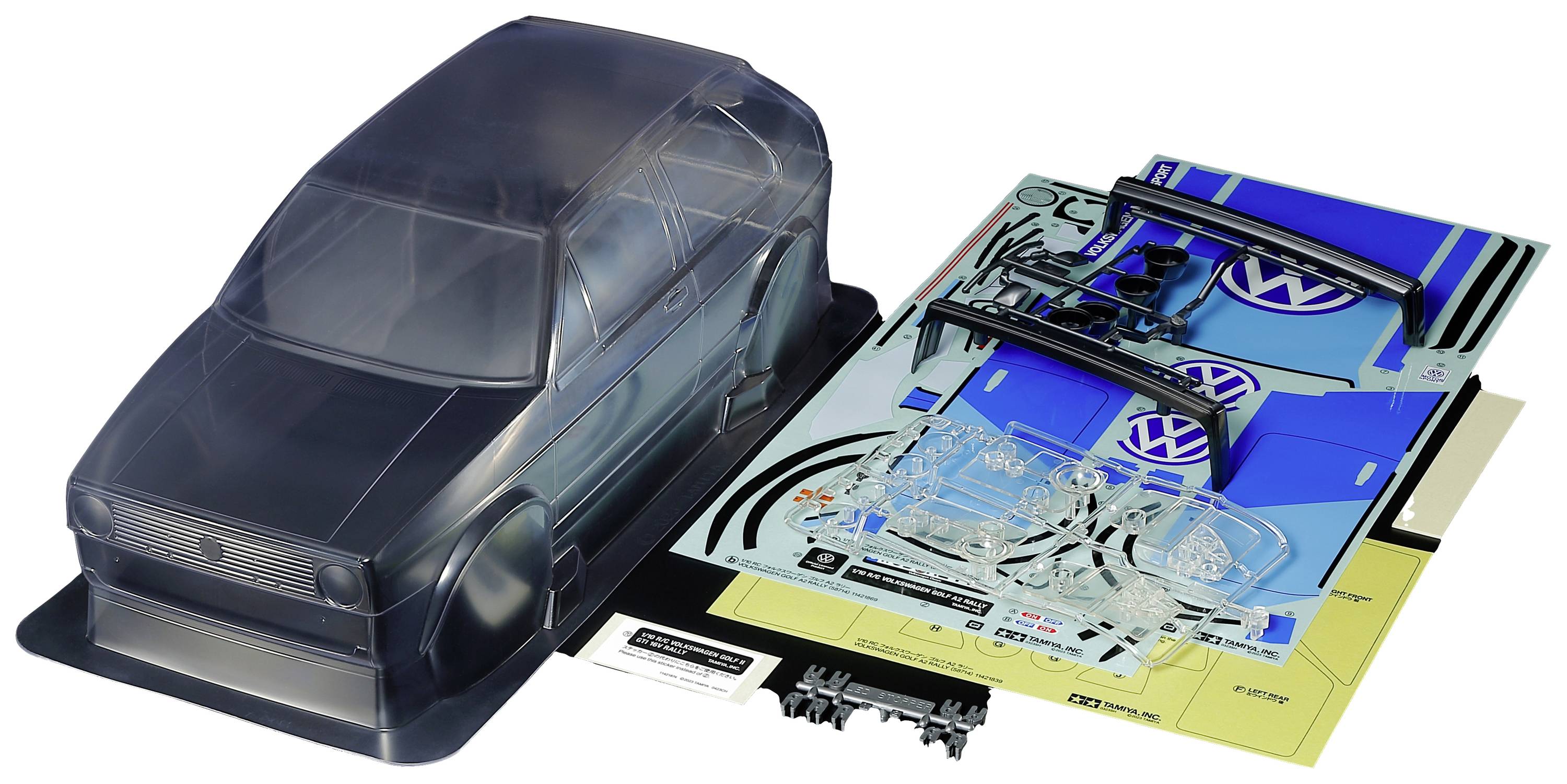 Tamiya 300051706 1:10 Car body VW Golf II GTI Unpainted