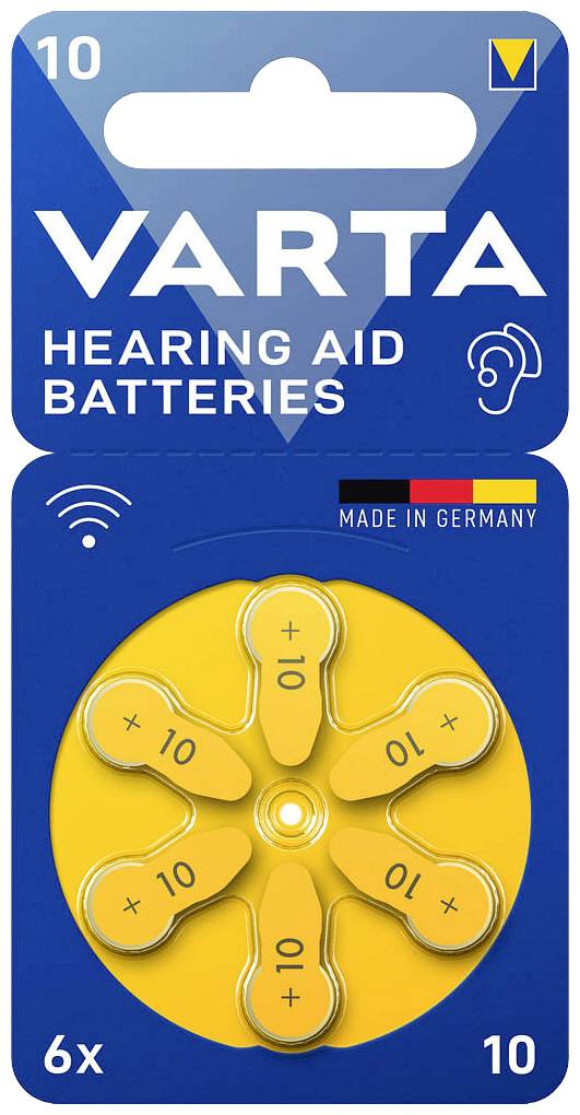 Varta Button cell ZA 10 1.4 V 6 pc(s) Zinc air Hearing Aid Batteries 10 Bli 6