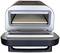 An open pizza oven with a stone base inside, suitable for baking pizza at high temperatures.