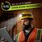A construction worker with a hard hat and headlamp looks at a clipboard. Text: 'Up to 15 hours of reliable lighting.'