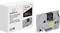 Label tape cassette in grey, compatible with Brother TZe-335, 12 mm width, 8 m length, white text on black tape.