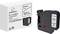 Packaging and ink ribbon cartridge from renkforce for labelling devices, compatible with Dymo models. Black text on white tape, 9 mm width, 7 m length.
