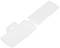 Empty transparent pill box with four compartments, opened. Ideal for medication organisation.