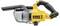 A cordless, yellow and black handheld vacuum cleaner by DeWalt, suitable for construction and cleaning work.