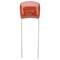 A red foil capacitor marked '47nK 250'.