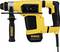 Yellow drill hammer with black handle and cable by Dewalt, suitable for heavy-duty drilling work.