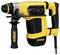 Yellow drill hammer with black handle and control switch, 'DeWALT' brand marking. Ideal for construction and renovation work.