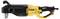 Cordless angle drill in yellow and black by DeWalt; brushless motor, ergonomic design with main handle and side handle for precision work.