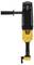 Yellow and black electric power tool drill hammer with side handle.