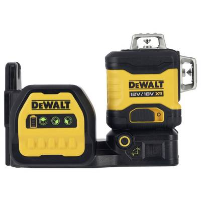 DeWalt Laser Level, 12V/18V XR model, with indicator lights and compact design for precise alignment work.