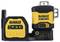 DeWalt Laser Level, 12V/18V XR model, with indicator lights and compact design for precise alignment work.