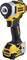 Cordless drill in yellow and black design with 'DeWalt' logo on the front. Includes a detachable, rechargeable battery.