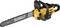 DeWalt chainsaw, 54V, with a 50 cm bar. Primarily yellow and black in colour, electrically powered.