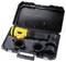 A yellow and black power tool set in an open black case. Contains various attachments for customisation.