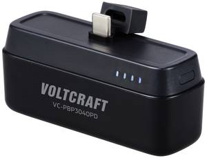 VOLTCRAFT VC-PBP3040PD Power bank 4500 mAh Power Delivery Li-ion  Black (matt) Status display