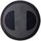 A round, grey mat with two black, oval areas in the centre, potentially designed for balance or fitness exercises.