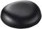 A black, oval padded seat cushion.