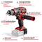 Cordless drill with 3 functions: Screwing, Drilling, Hammer Drilling. Two-speed gearbox, 13 mm chuck, LED light, Brushless Motor.