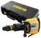A yellow DeWalt drill hammer with a tool case. The drill hammer has an ergonomic handle and is suitable for heavy-duty work.