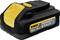 An 18V 5Ah DeWalt Lithium-Ion Battery from the Powerstack Series, black and yellow, with a compact and robust design for electric power tools.