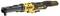Electric ratchet spanner with DeWalt logo, cordless, brushless design, predominantly black and yellow.