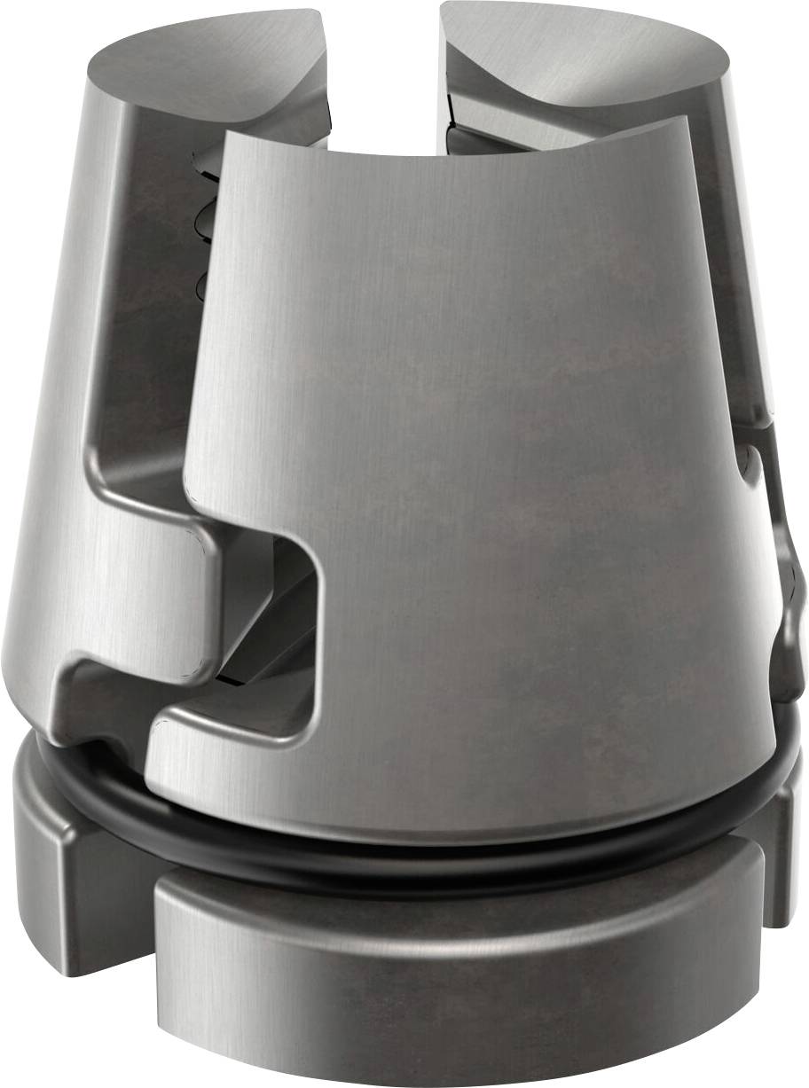 Metal sleeve with an O-ring, likely part of a mechanical or technical device.