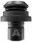 Black mechanical component labelled with 'A', demonstrating industrial precision and robustness, with specific context or purpose unknown.