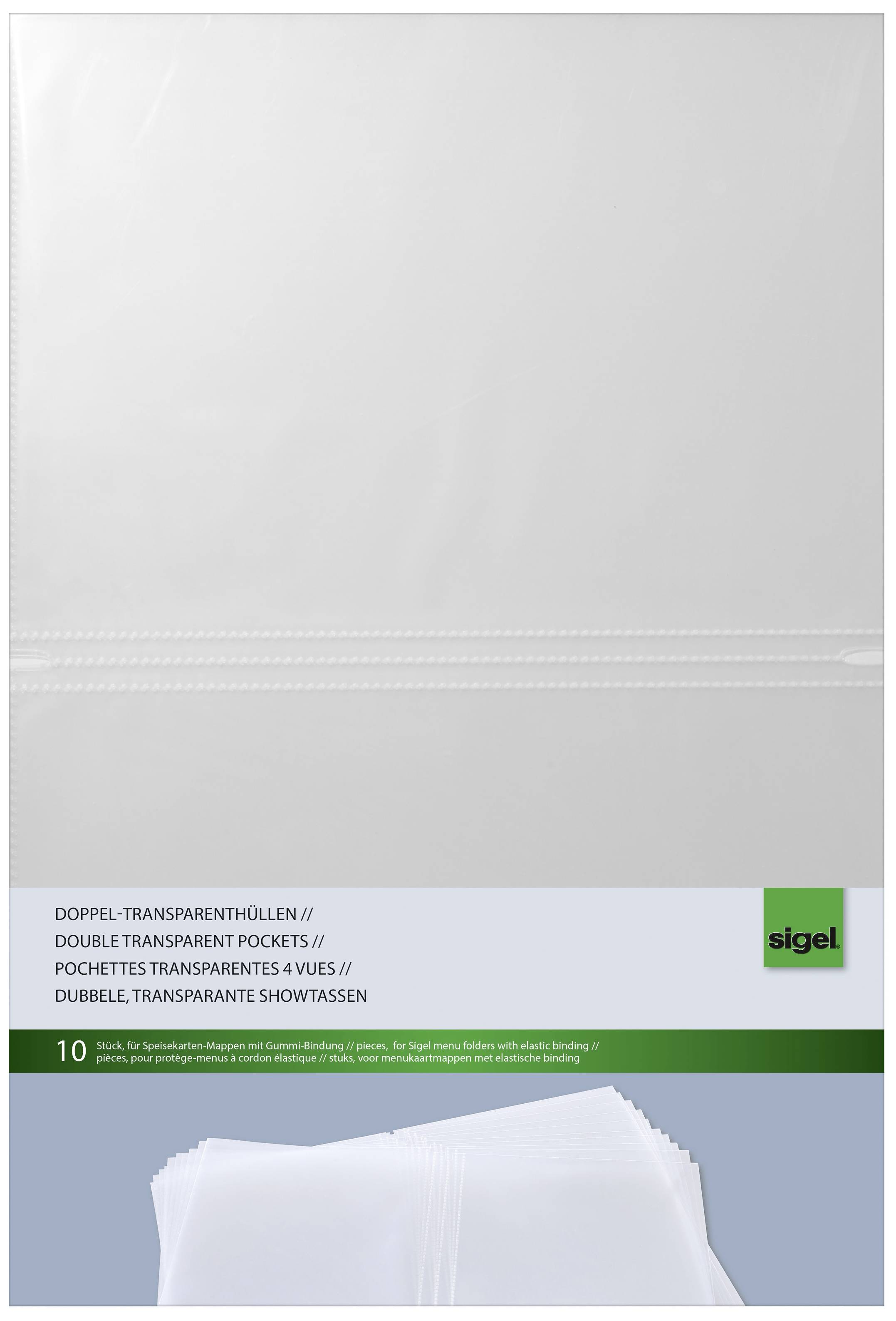 Sigel Twin pocket document sleeve SM180 10 pc(s)