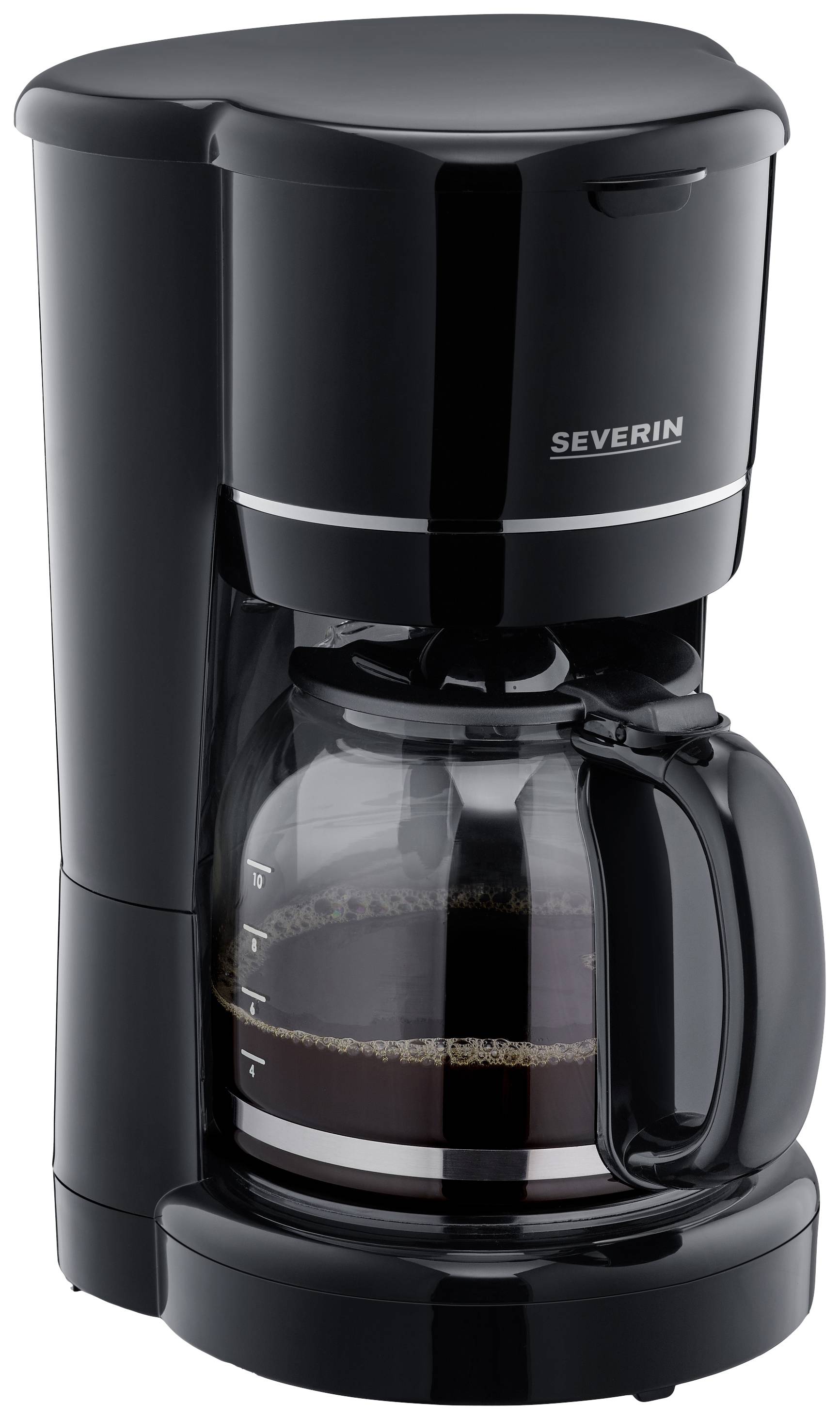Severin 4320 Coffee maker Black Cup volume=10 Glass jug, Plate warmer