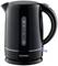 A black electric kettle with a maximum capacity of 1.7 litres.