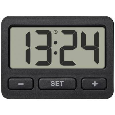 Black digital watch displays '13:24' with three buttons underneath: Minus, Set, and Plus.