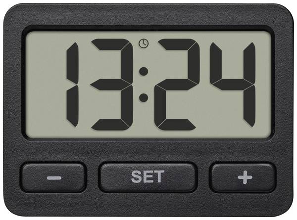 TFA Dostmann 60.2035.01 Quartz Desk clock Black