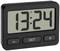 Digital clock with large display showing '13:24'. Beneath it, three buttons: Minus, 'Set', Plus. Black casing.