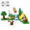 LEGO Set with Camping Scene: Tent, Trees, Stream. Figures: Person with Rabbit Mask, Butterfly. Suitable from 6 years, 164 pieces.