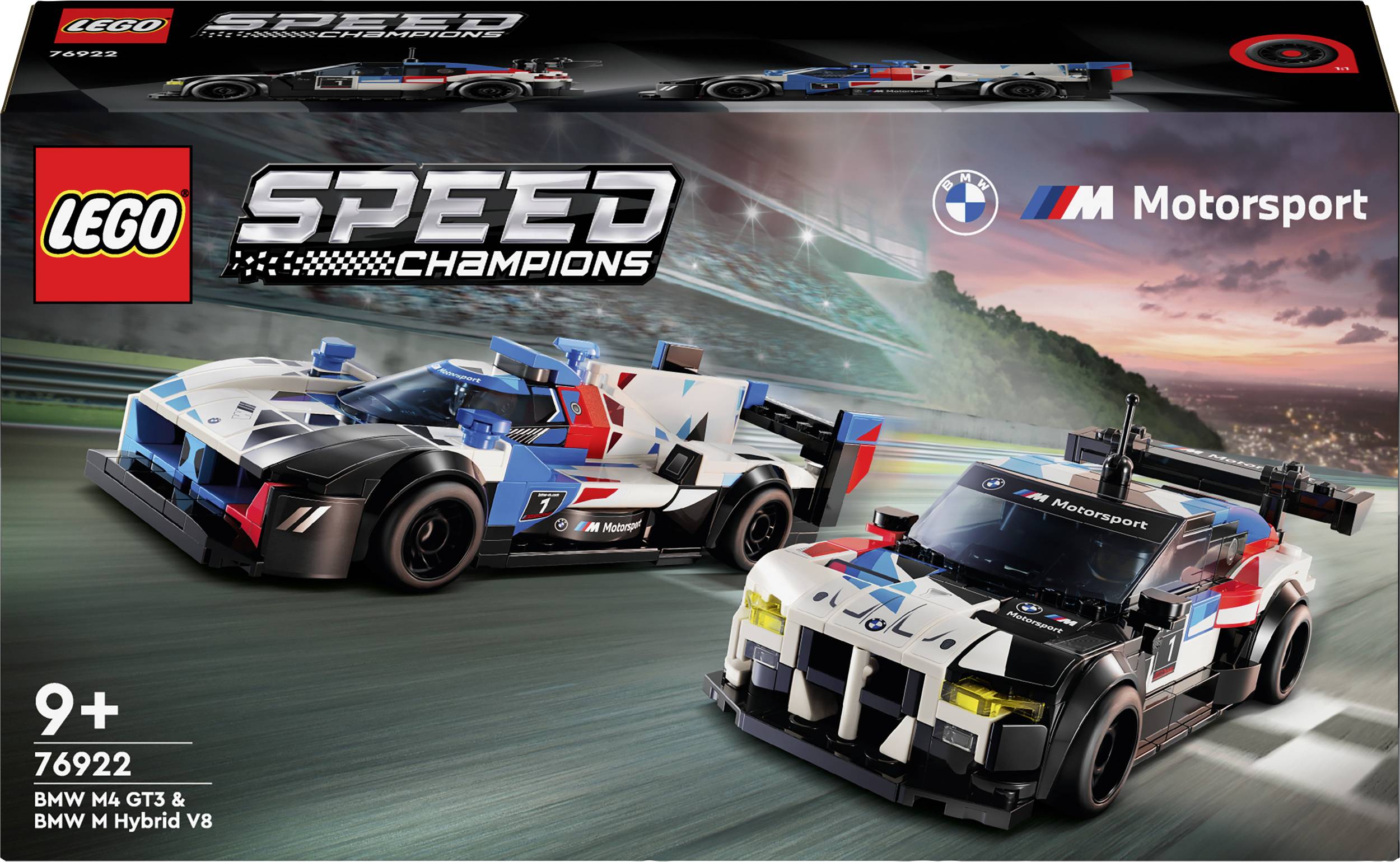 76922 LEGO® SPEED CHAMPIONS BMW M4 GT3 & BMW M HYBRID V8 RACING CAR
