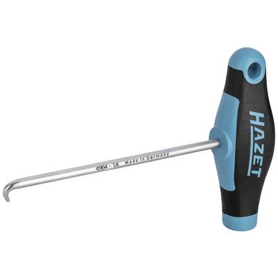 Hazet hook tool with blue-black handle.