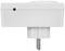 White, rectangular socket extension, shown frontally. Contains a small black socket on the top surface.
