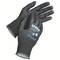 Black protective gloves with blue UVEX logo, suitable for mechanical work, offer protection and grip. Size: 9.