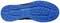 Shoe sole with blue, irregular treads for improved grip, size 42.