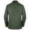 Dark green jacket from behind, showing long sleeves with button details; suitable for outdoor activities.