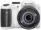 White digital camera with zoom lens, brand name 'Kodak', visible from the front. Suitable for photography with versatile zoom capabilities.