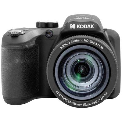 Digital camera by Kodak with 40x wide-angle zoom lens, model number and technical details are visible on the lens.